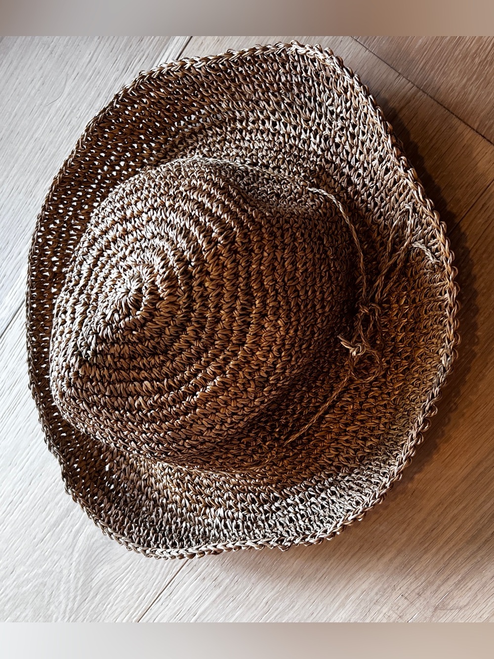 Capelli of New York Woven Straw Sun Visor - Tan